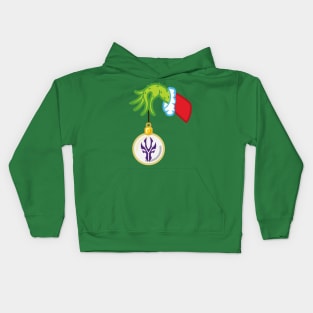 the Grinch was on famifriki Kids Hoodie